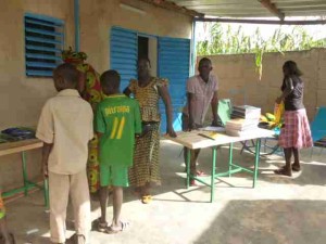 préparation de la distribution des fournitures